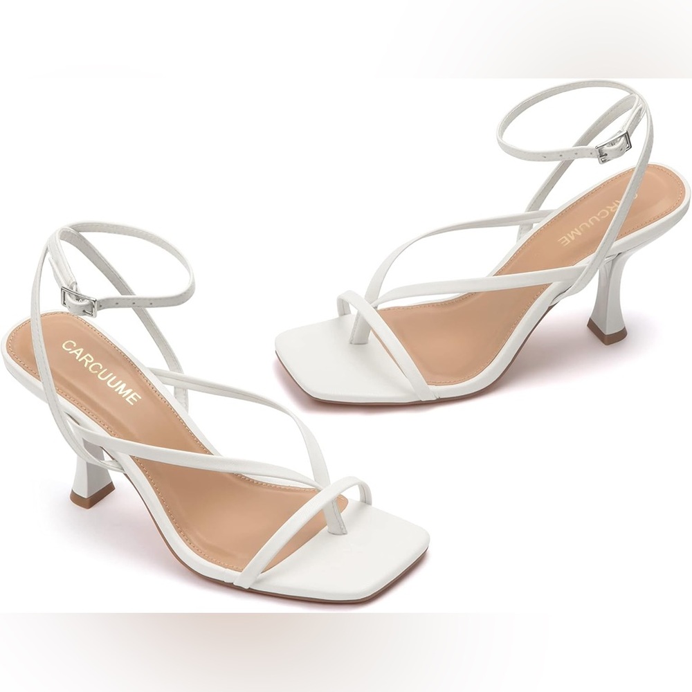 Carcuume White Heels
